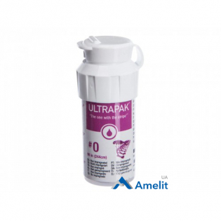 Нитка ретракційна №0 Ultrapak (Ultradent), без просочення, 1 шт. Нитка ретракційна №0 Ultrapak (Ultradent), без просочення, 1 шт.
